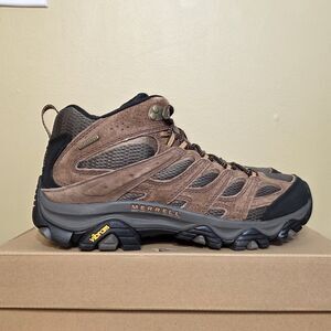 Merrell Moab 3 Mid Waterproof Hiking Boots Earth Brown J035839 Men's Size 9.5